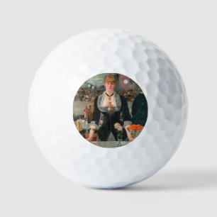 Sombere Parijse Barman Manet Een bar in de Folies- Golfballen