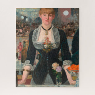 Sombere Parijse Barman Manet Een bar in de Folies- Legpuzzel