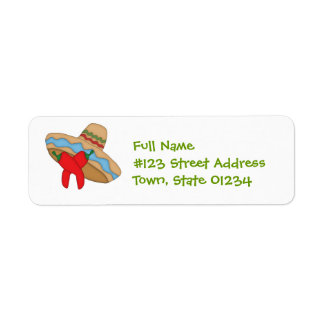 Sombrero et Peppers Étiquettes de messagerie