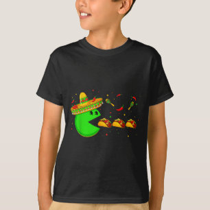 Sombrero etend vijf mei mexicaanse feest gamer t-shirt