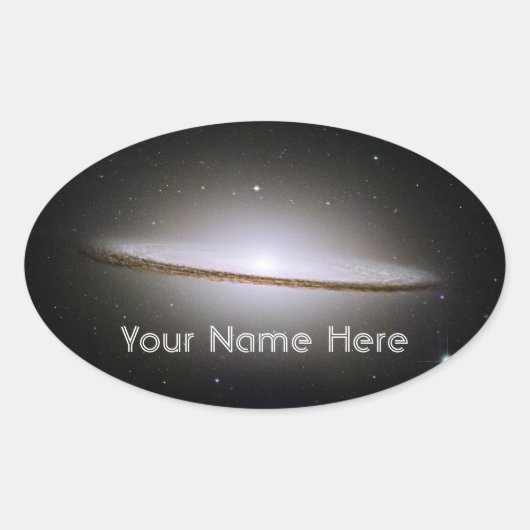 Sombrero Galaxy Bookplate Sticker (Voorkant)