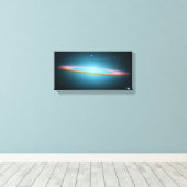 Sombrero Galaxy - M104 - omwikkeld canvas (Insitu (Houten vloer))