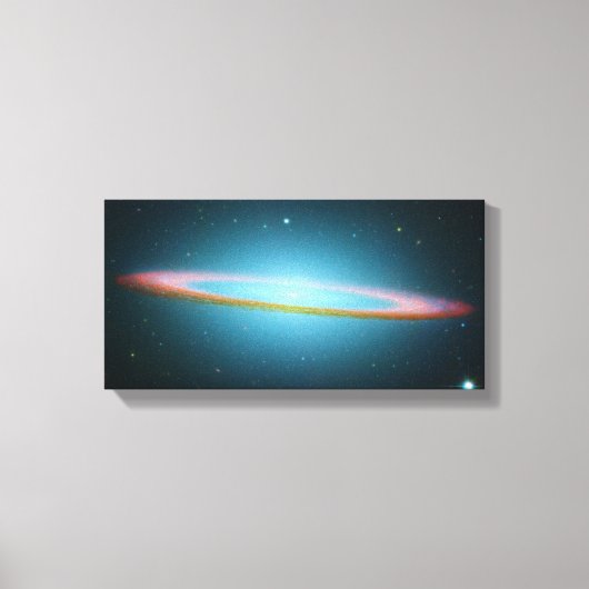 Sombrero Galaxy - M104 - omwikkeld canvas (Voorkant)
