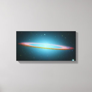Sombrero Galaxy - M104 - omwikkeld doek Canvas Afdruk