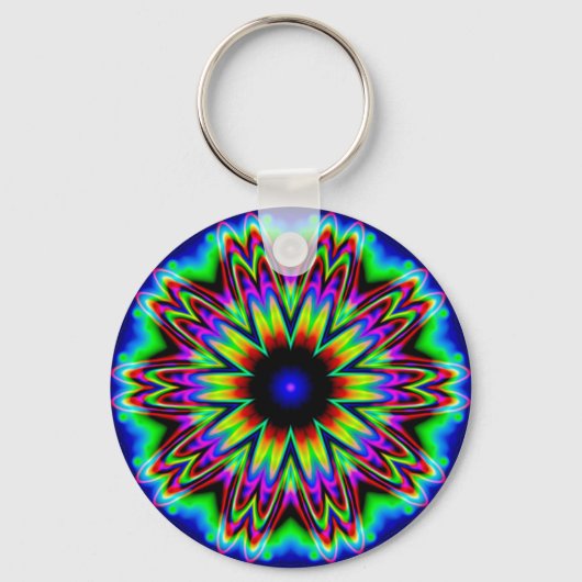Sombrero Galaxy Mandala Sleutelhanger (Voorkant)