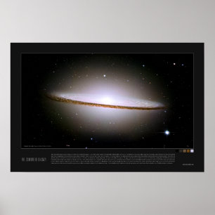 Sombrero Galaxy (Messier 104, M104) Poster