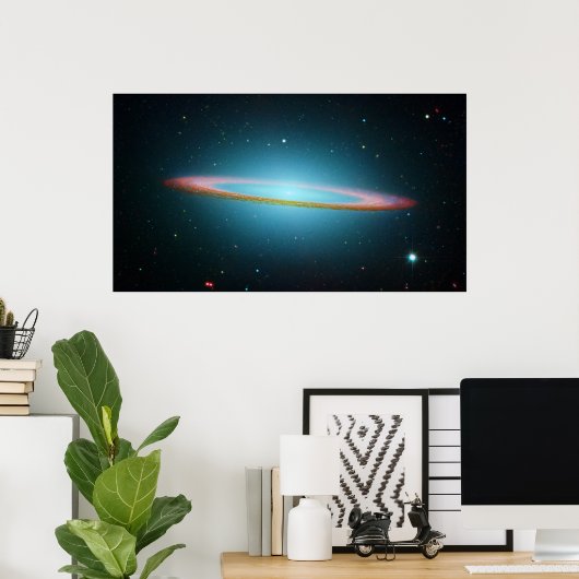 Sombrero Galaxy Poster (Thuiskantoor)