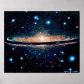 Sombrero galaxy poster (Voorkant)