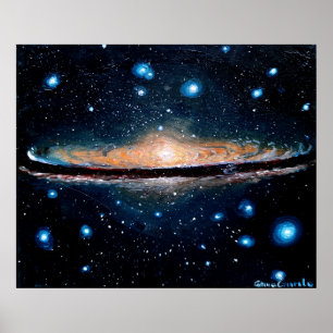 Sombrero galaxy poster