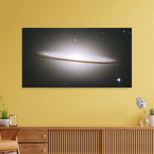 Sombrero Galaxy Wrapped Canvas (Insitu (Woonkamer))