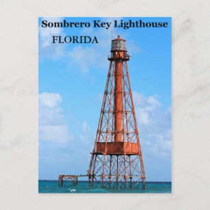 Sombrero Key Lighthouse, Briefkaart van Florida