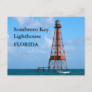 Sombrero Key Lighthouse, Briefkaart van Florida