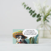 sombrero perro meme klantenkaartje (Staand voorkant)