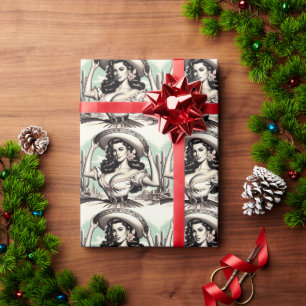 Sombrero Pin-up Cadeaupapier