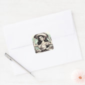  Sombrero Pin-up Vierkante Sticker (Envelop)