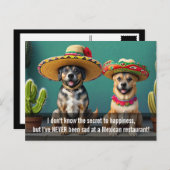 Sombreros perros meme briefkaart (Voorkant / Achterkant)