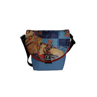 Sombreros United Collage Mini Messenger Bag