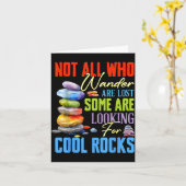 Some Are Looking For Cool Rocks - Geologist Geode  Kaart (Gele Bloem)