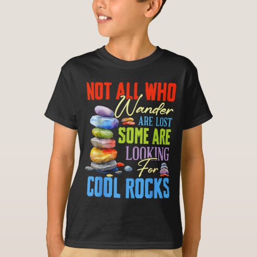 Some Are Looking For Cool Rocks - Geologist Geode  T-shirt (Voorkant)