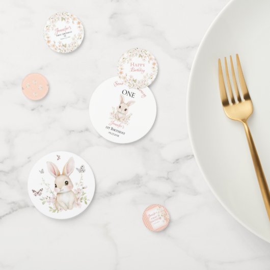 Some Bunny a un an Confettis de table (Groupe)