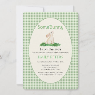 Some Bunny Baby Shower Groen Kaart