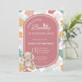 Some Bunny Birthday Invitation Bunny 1st Birthday (Debout devant)