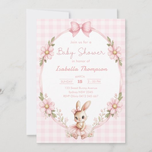 Some Bunny Cute Baby Shower Kaart (Voorkant)