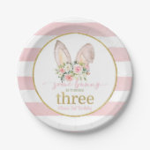 Some Bunny draait DRIE (Bunny Ears) CUSTOM Papieren Bordje (Voorkant)