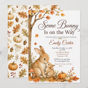 Some Bunny Fall Baby Shower Kaart