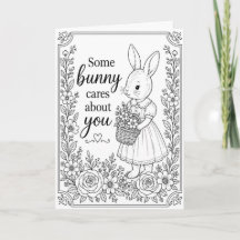Some Bunny geeft om jou Kleurplaat