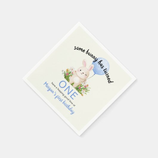 Some Bunny is een eenvoudige Schattigee jongetjes Servet (Hoek)