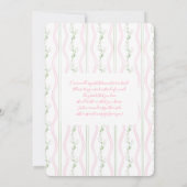 Some Bunny Is On The Way Baby Shower Girl Kaart (Achterkant)