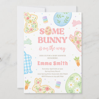 Some Bunny Is On The Way Baby Shower Kaart