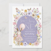 Some Bunny Is ONE First 1st Birthday Invitation (Devant)