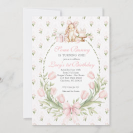 Some Bunny is One Invitation, Bunny Birthday Kaart