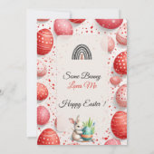 Some Bunny Loves Me Egg Hunt Little Kids Spring  Kaart (Achterkant)