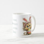 Some Bunny Loves You Easter Cat Mug (Devant droit)