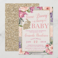 Some Bunny Pasen Baby Shower Uitnodiging