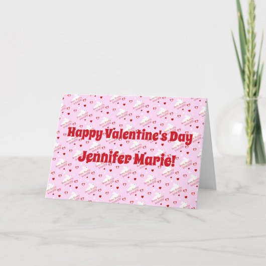 Some Bunny vous aime ! Carte de la Saint-Valentin (Devant)