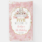 Some Bunny wordt vijf verjaardagen welkom Spandoek (Verticaal)