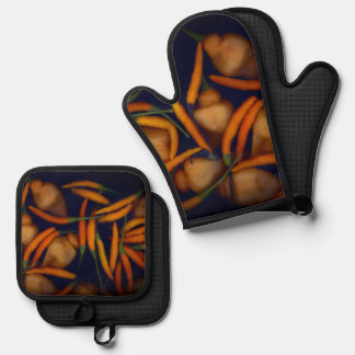 Some Like It Hot Oranje Peper Ovenwant & Pannenlap Set