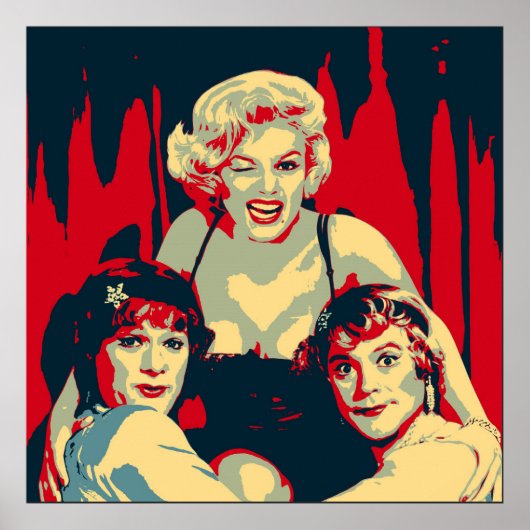 Some like it hot Pop Art Poster (Voorkant)