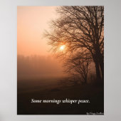 Some Mornings Whisper Peace – Winter Calm Art Prin Poster (Voorkant)