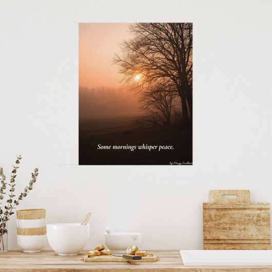 Some Mornings Whisper Peace – Winter Calm Art Prin Poster (Keuken)