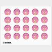 Somebunny Aime You Pink Personnalisé Sticker Bunny (Feuille)