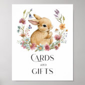 Somebunny Baby shower Kaarten en geschenken Poster (Voorkant)