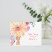 Somebunny Bedankt Briefkaart - Verjaardag of Pasen (Staand voorkant)