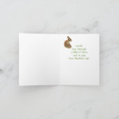 Somebunny dit Merci Fun et Humour Mignonne Bunny (Intérieur)