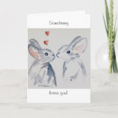 Somebunny houdt van u feestdagen kaart (Voorkant)