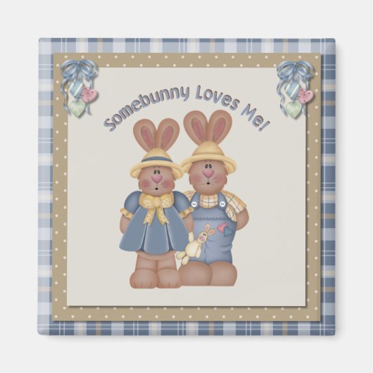 Somebunny M'aime - Magnet (Devant)